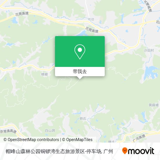 帽峰山森林公园铜锣湾生态旅游景区-停车场地图
