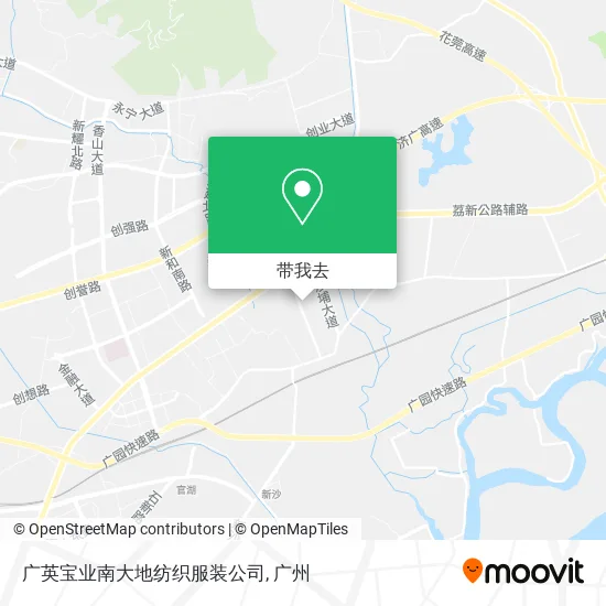 广英宝业南大地纺织服装公司地图