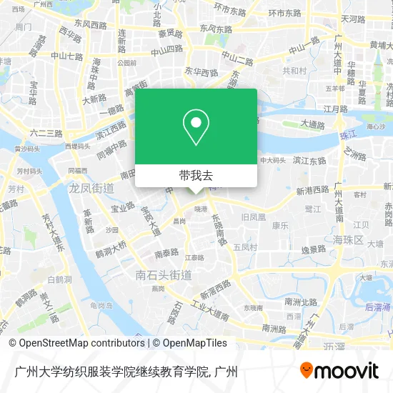 广州大学纺织服装学院继续教育学院地图