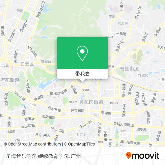 星海音乐学院-继续教育学院地图