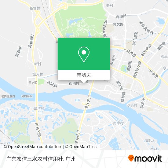 广东农信三水农村信用社地图