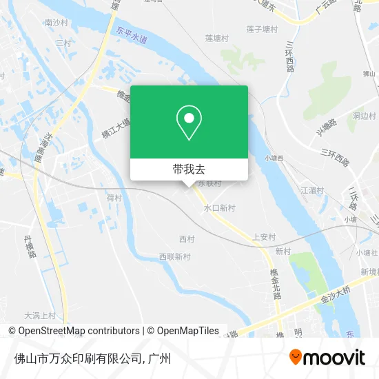 佛山市万众印刷有限公司地图
