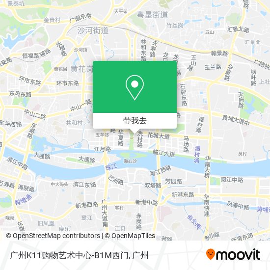 广州K11购物艺术中心-B1M西门地图