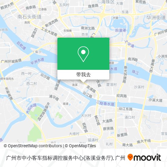 广州市中小客车指标调控服务中心(洛溪业务厅)地图