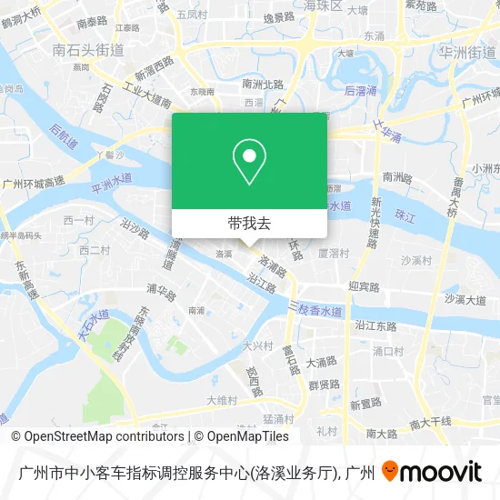 广州市中小客车指标调控服务中心(洛溪业务厅)地图