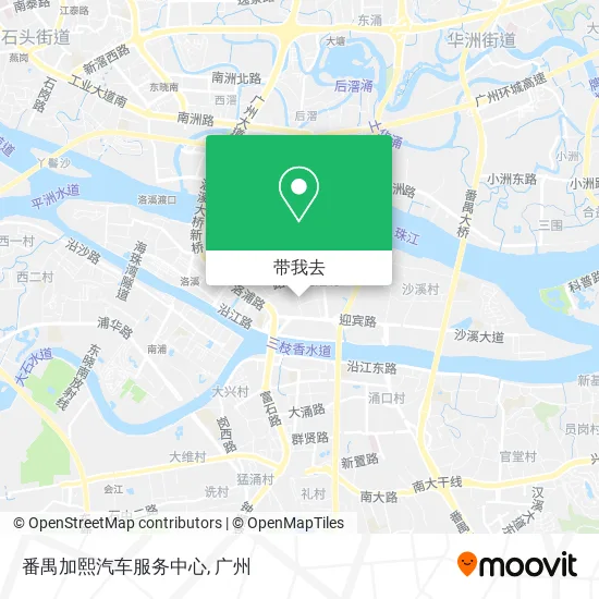 番禺加熙汽车服务中心地图