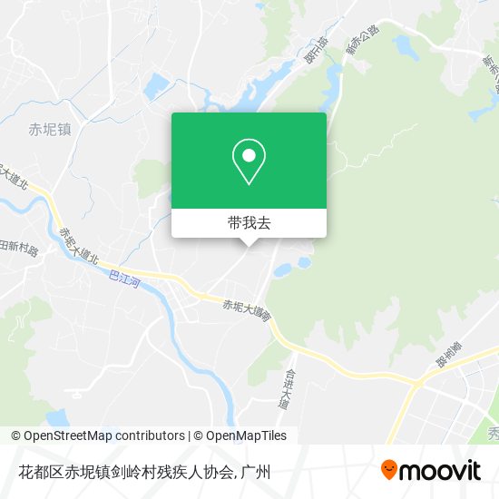 花都区赤坭镇剑岭村残疾人协会地图