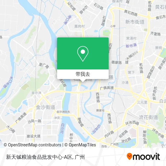 新天铖粮油食品批发中心-A区地图