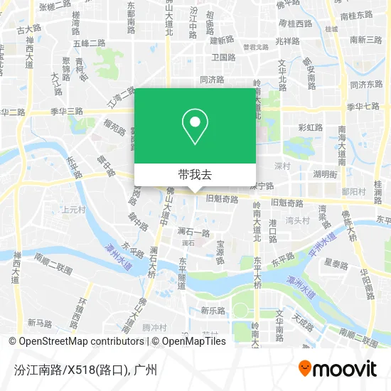 汾江南路/X518(路口)地图