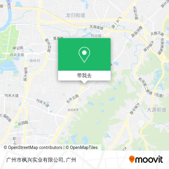 广州市枫兴实业有限公司地图