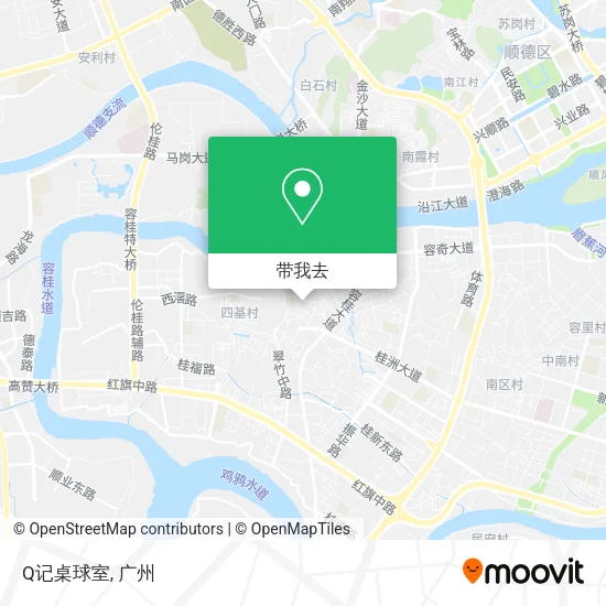 Q记桌球室地图