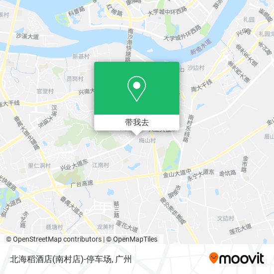 北海稻酒店(南村店)-停车场地图