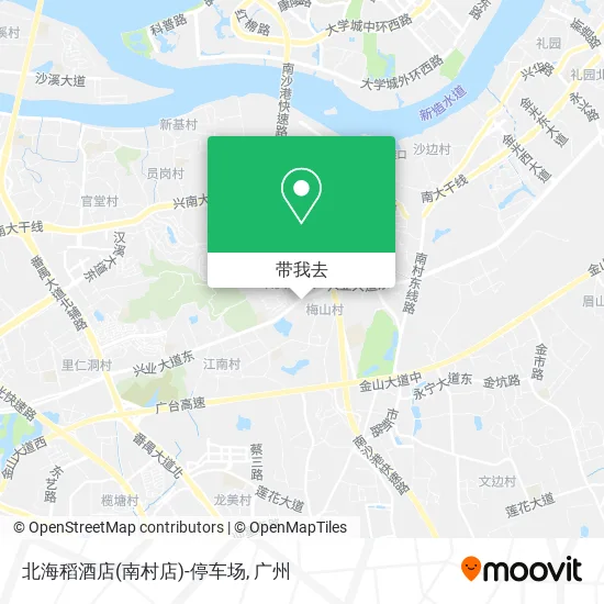 北海稻酒店(南村店)-停车场地图