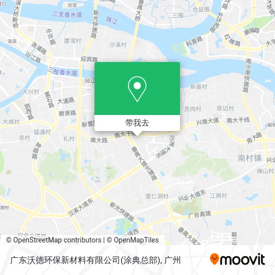 广东沃德环保新材料有限公司(涂典总部)地图