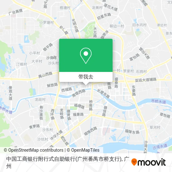 中国工商银行附行式自助银行(广州番禺市桥支行)地图