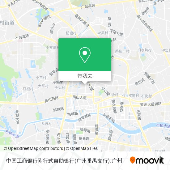 中国工商银行附行式自助银行(广州番禺支行)地图