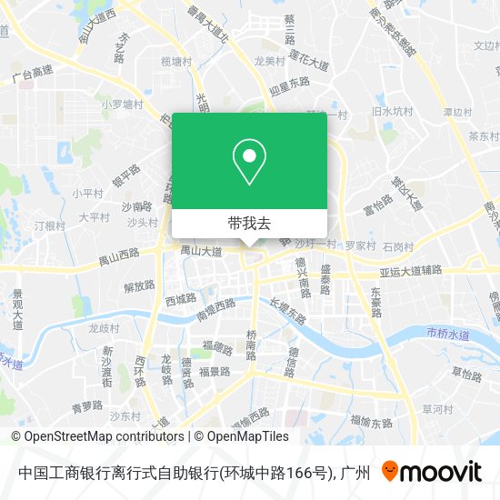 中国工商银行离行式自助银行(环城中路166号)地图
