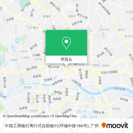 中国工商银行离行式自助银行(环城中路166号)地图