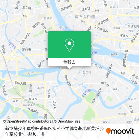 新黄埔少年军校驻番禺区实验小学德育基地新黄埔少年军校龙江基地地图