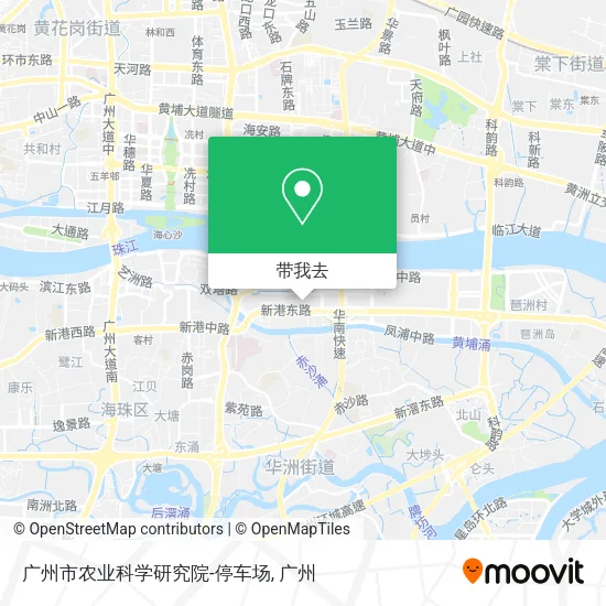 广州市农业科学研究院-停车场地图
