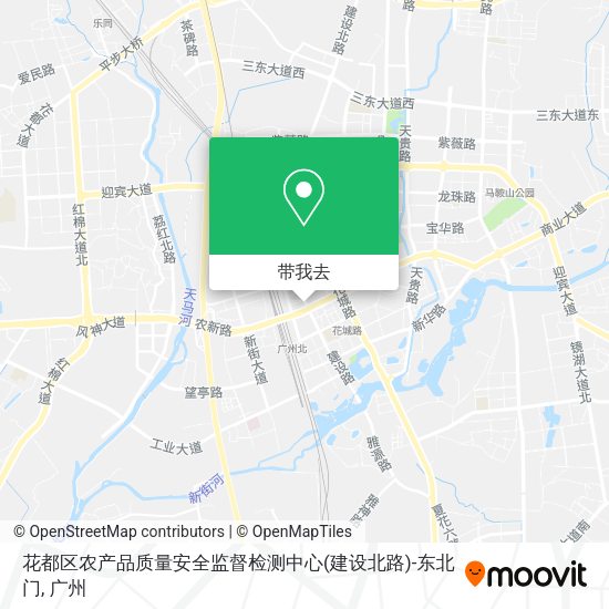 花都区农产品质量安全监督检测中心(建设北路)-东北门地图