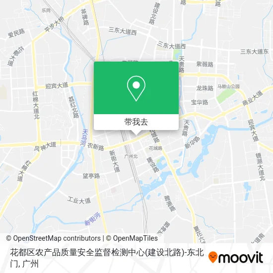 花都区农产品质量安全监督检测中心(建设北路)-东北门地图