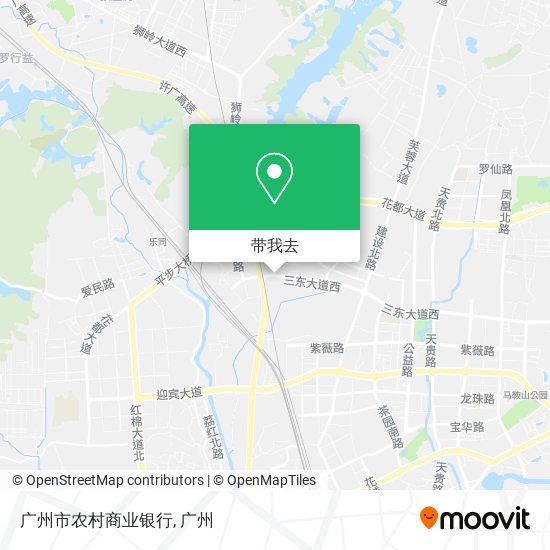 广州市农村商业银行地图