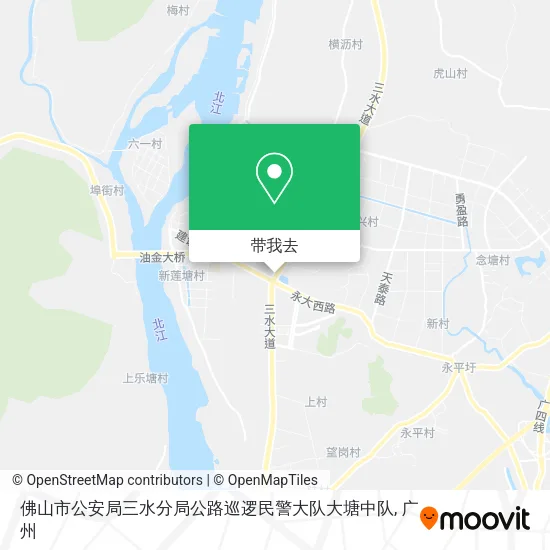 佛山市公安局三水分局公路巡逻民警大队大塘中队地图