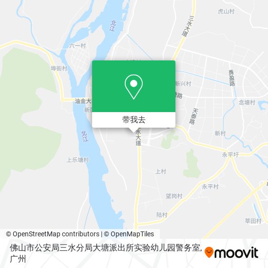 佛山市公安局三水分局大塘派出所实验幼儿园警务室地图
