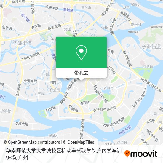 华南师范大学大学城校区机动车驾驶学院户内学车训练场地图