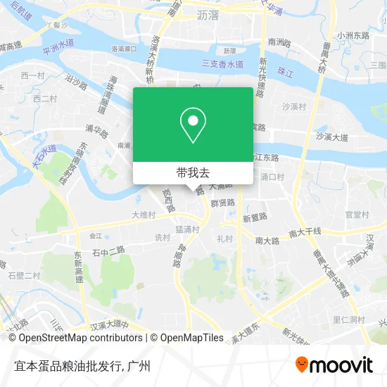 宜本蛋品粮油批发行地图
