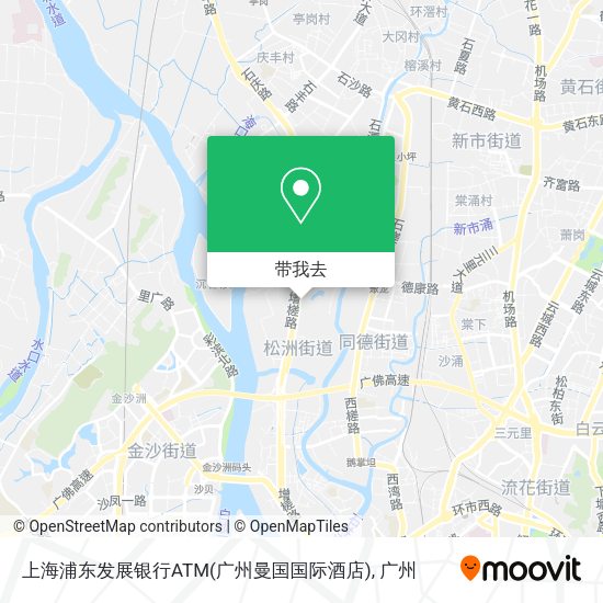 上海浦东发展银行ATM(广州曼国国际酒店)地图