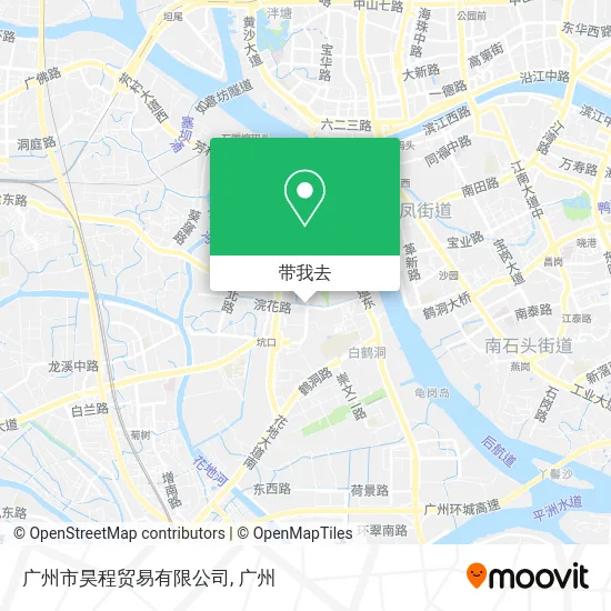 广州市昊程贸易有限公司地图