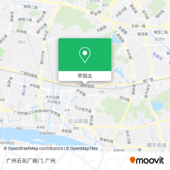广州石化厂南门地图