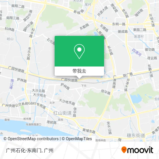 广州石化-东南门地图