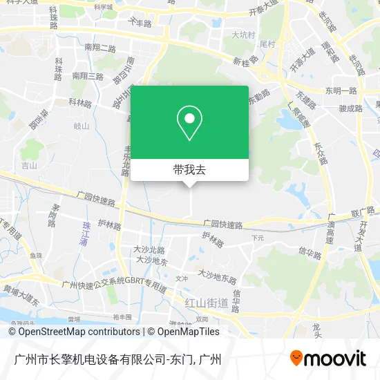 广州市长擎机电设备有限公司-东门地图