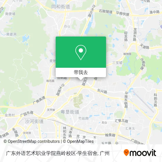 广东外语艺术职业学院燕岭校区-学生宿舍地图