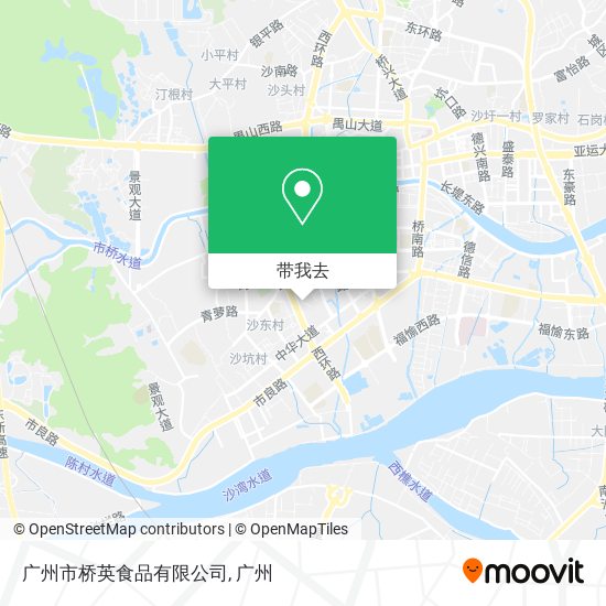 广州市桥英食品有限公司地图