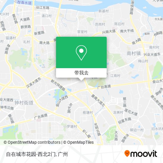 自在城市花园-西北2门地图