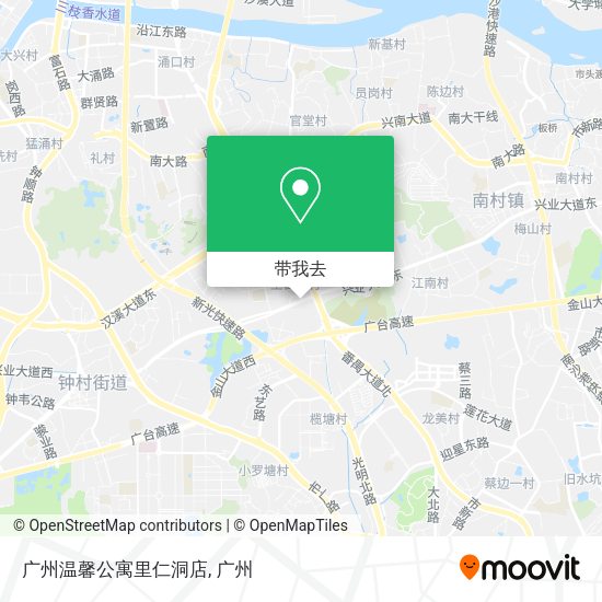 广州温馨公寓里仁洞店地图