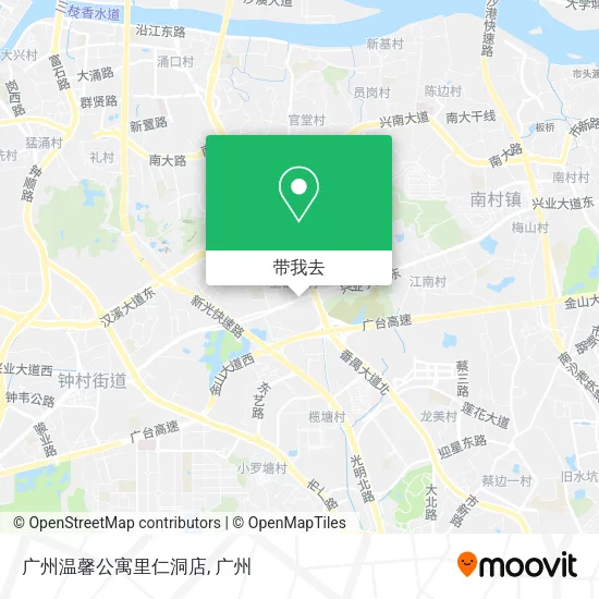 广州温馨公寓里仁洞店地图