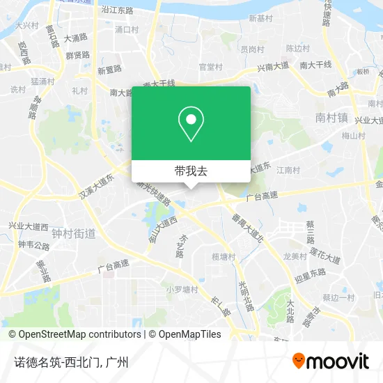 诺德名筑-西北门地图