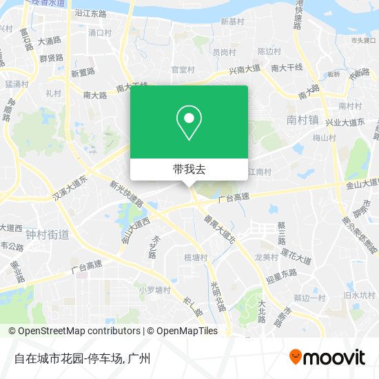 自在城市花园-停车场地图