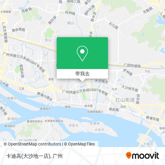 卡迪高(大沙地一店)地图