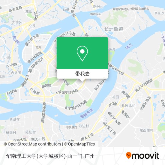 华南理工大学(大学城校区)-西一门地图