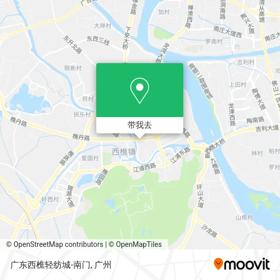 广东西樵轻纺城-南门地图