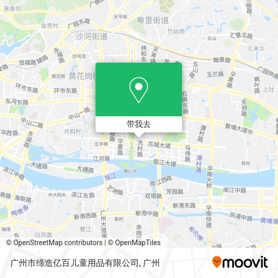 广州市缔造亿百儿童用品有限公司地图