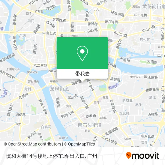 慎和大街14号楼地上停车场-出入口地图