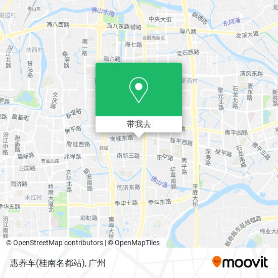 惠养车(桂南名都站)地图