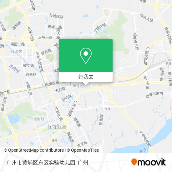 广州市黄埔区东区实验幼儿园地图